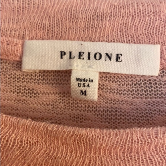 Pleione Ribbon Tie Sleeve Top Medium Pale Pink - Picture 3 of 4